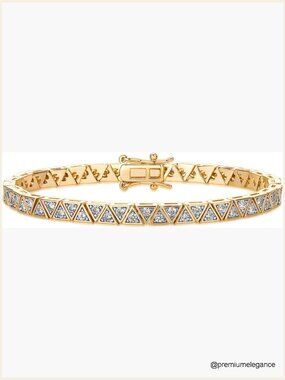 Tennis Bracelet - Bezel Set Cubic Zirconia Bracelet Wedding Bridal Gift